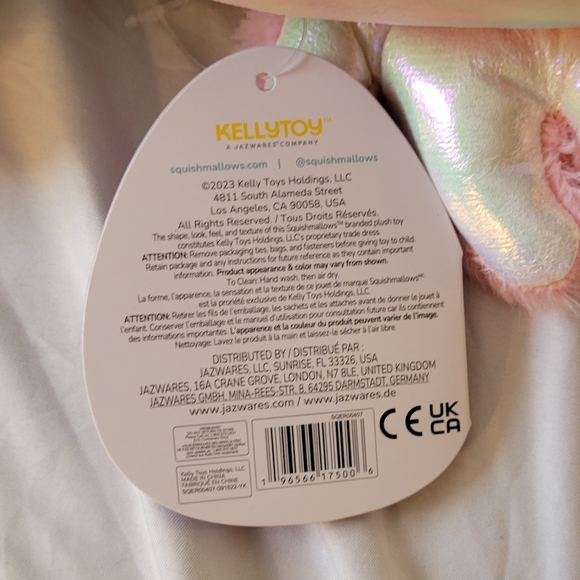 NWT 18" Tinley the Axolotl Easter Hug Mee Squishmallow Kellytoy Plush Toy - Picture 7 of 8